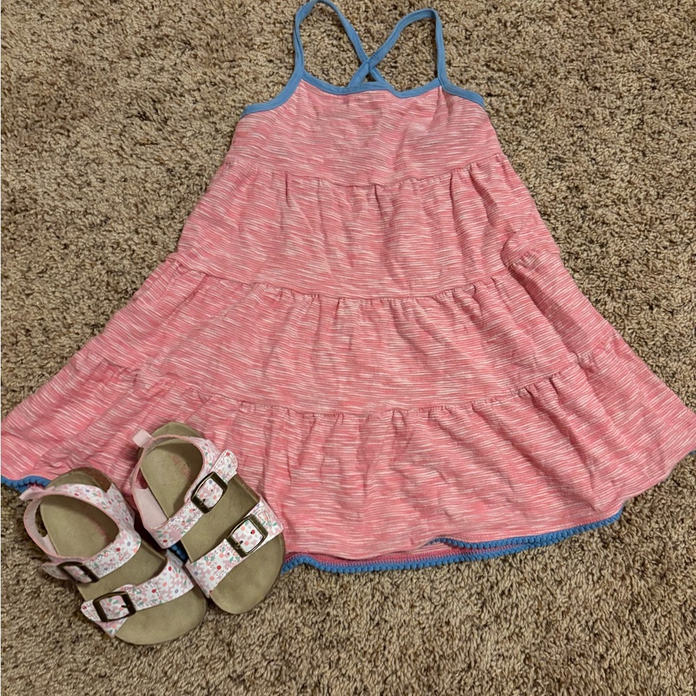 Pink and Blue Jumping Beans Sundress 3T